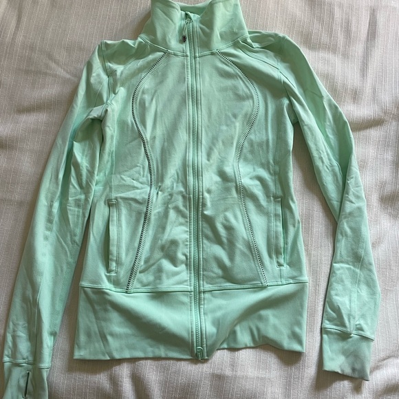 Lululemon Full Zip Jacket (Mint) Size 8-10 - Picture 2 of 7